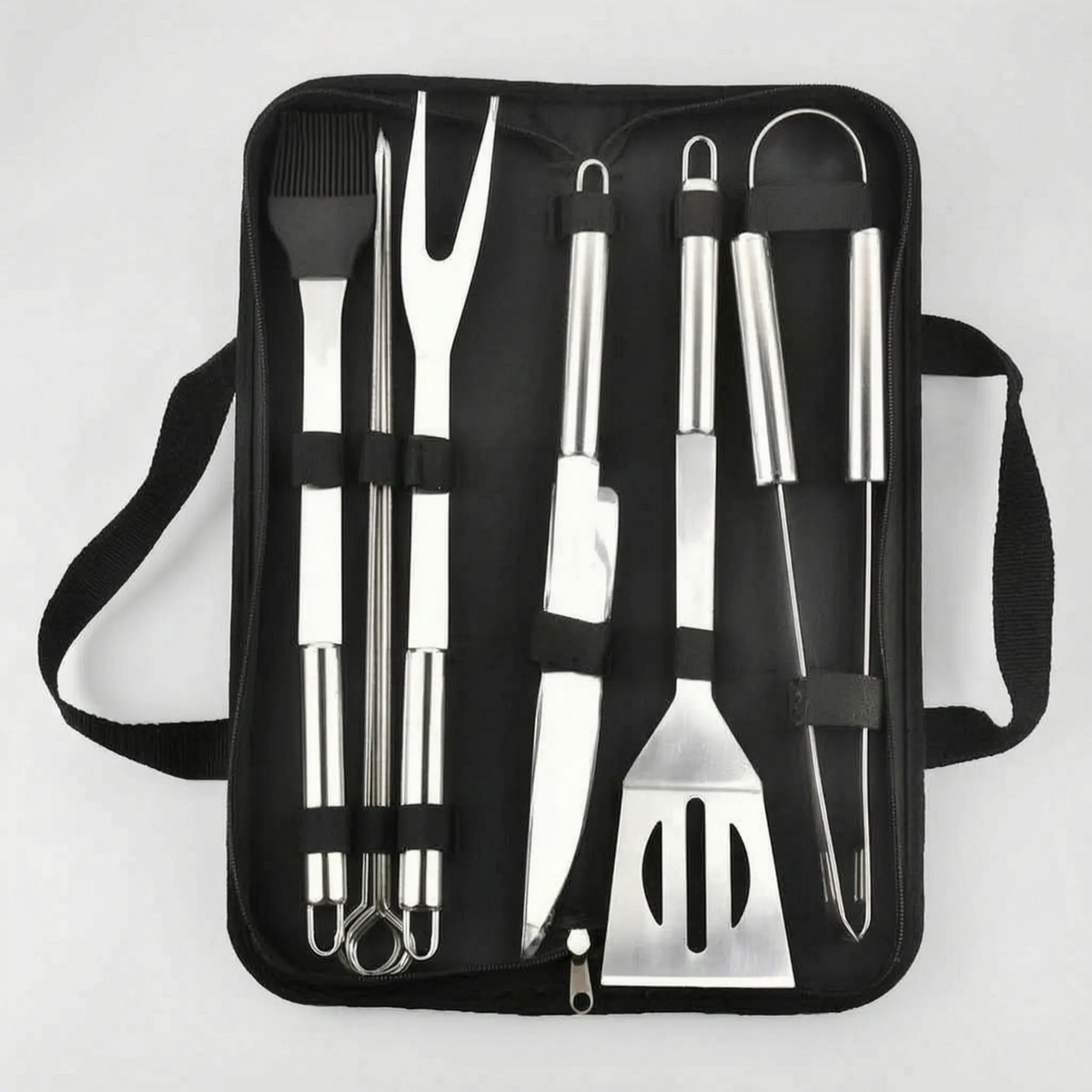 Portable BBQ Tool Kit for Outdoor Grilling - Unisex Accessory