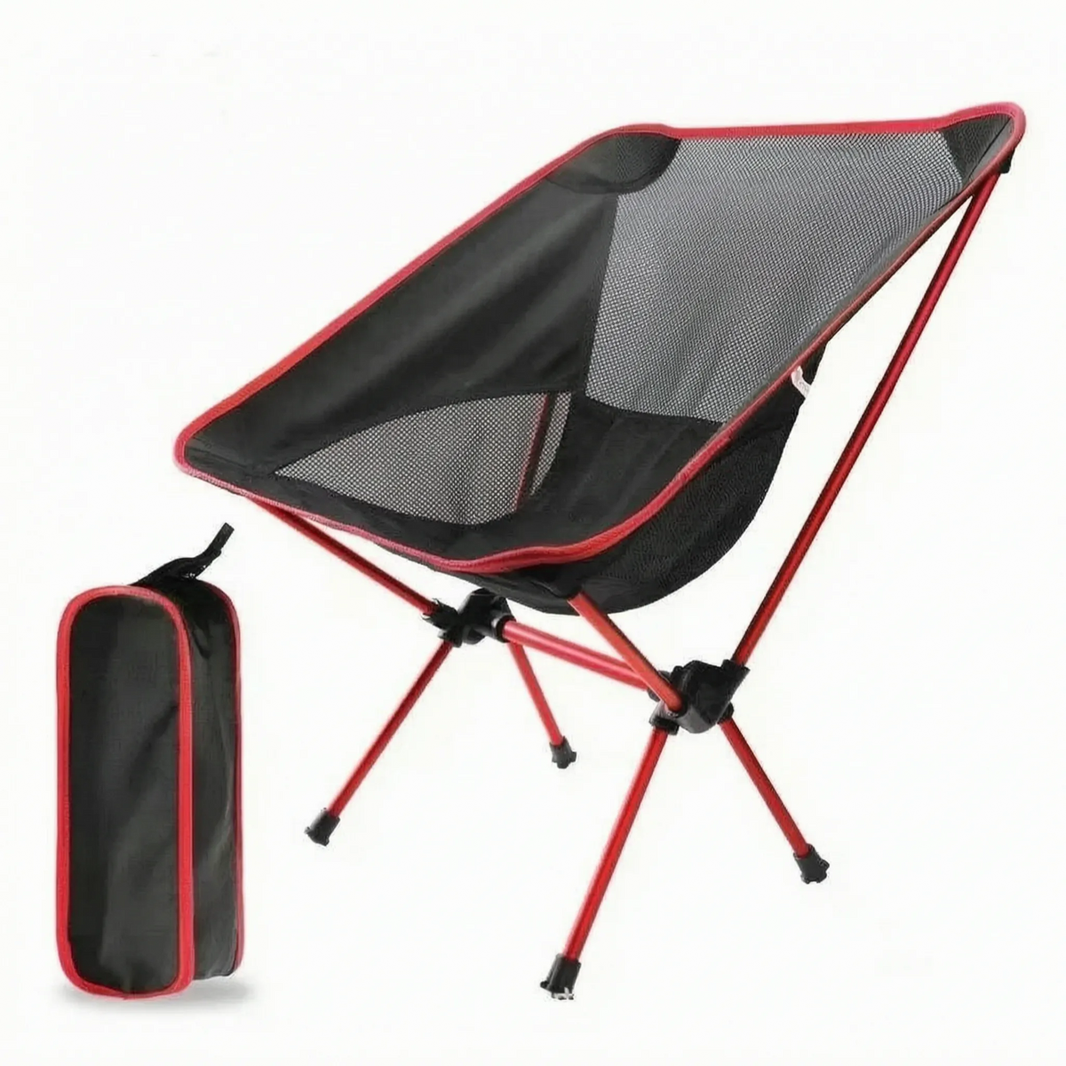 Folding Camp Chair for Outdoor Use - Portable Unisex Seating