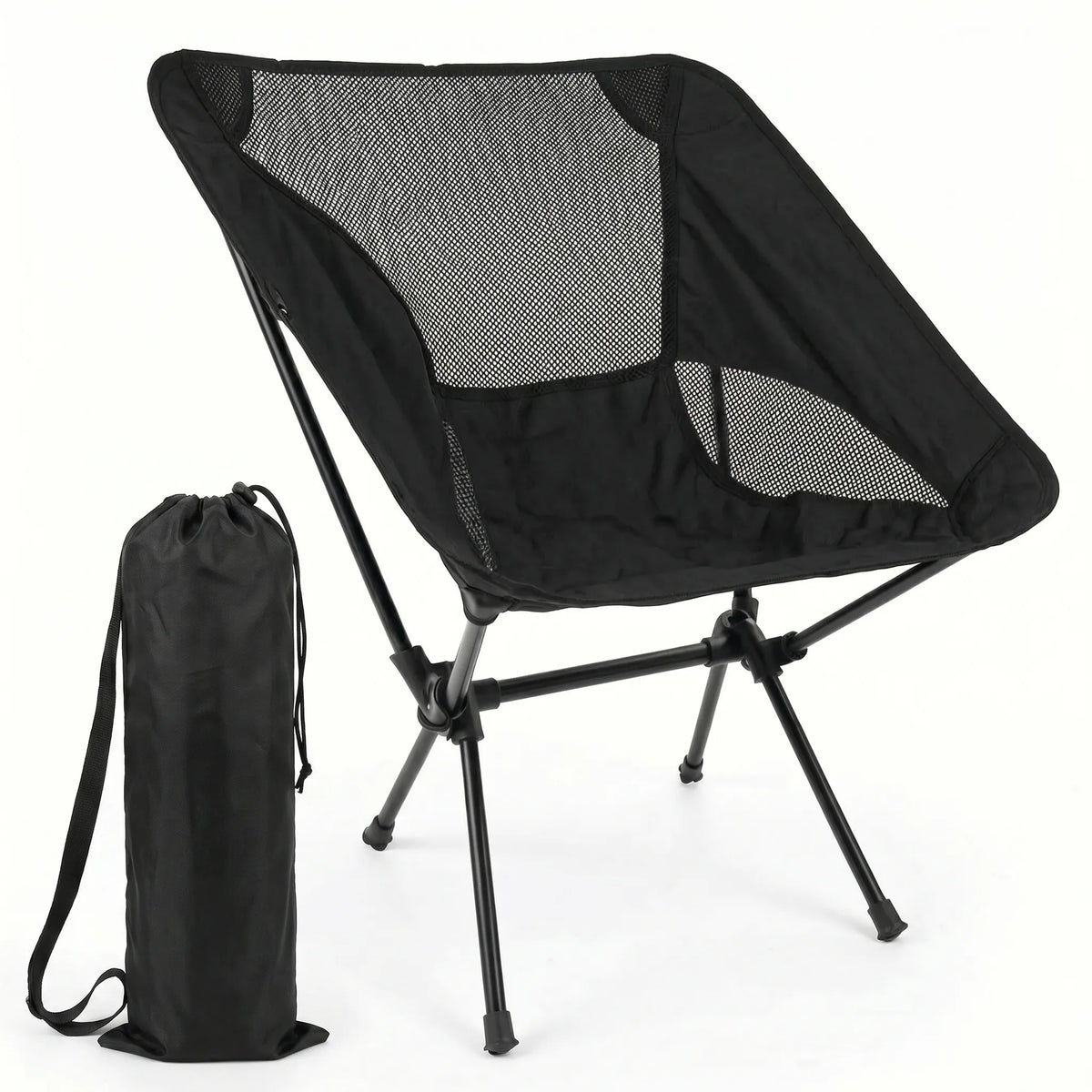 Folding Camp Chair for Outdoor Use - Portable Unisex Seating