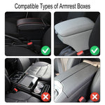Storage Pocket Armrest Cover for Car Console - Unisex Design