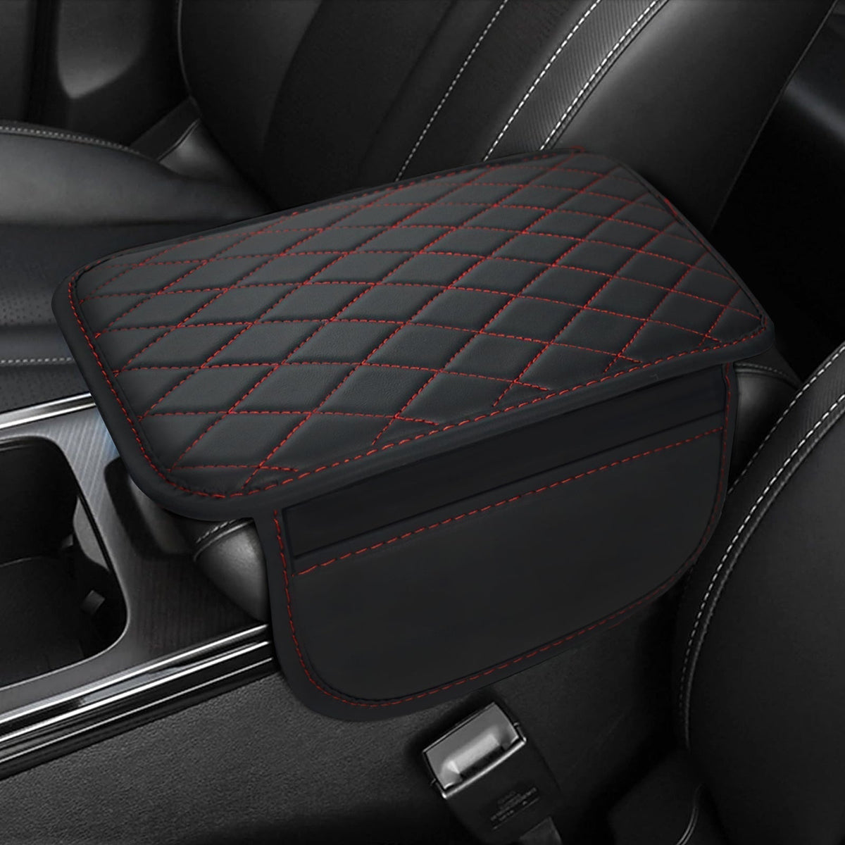 Storage Pocket Armrest Cover for Car Console - Unisex Design