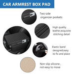 Storage Pocket Armrest Cover for Car Console - Unisex Design