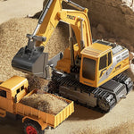 Metal Alloy Excavator Toy with Lights and Sound – Unisex Remote Control