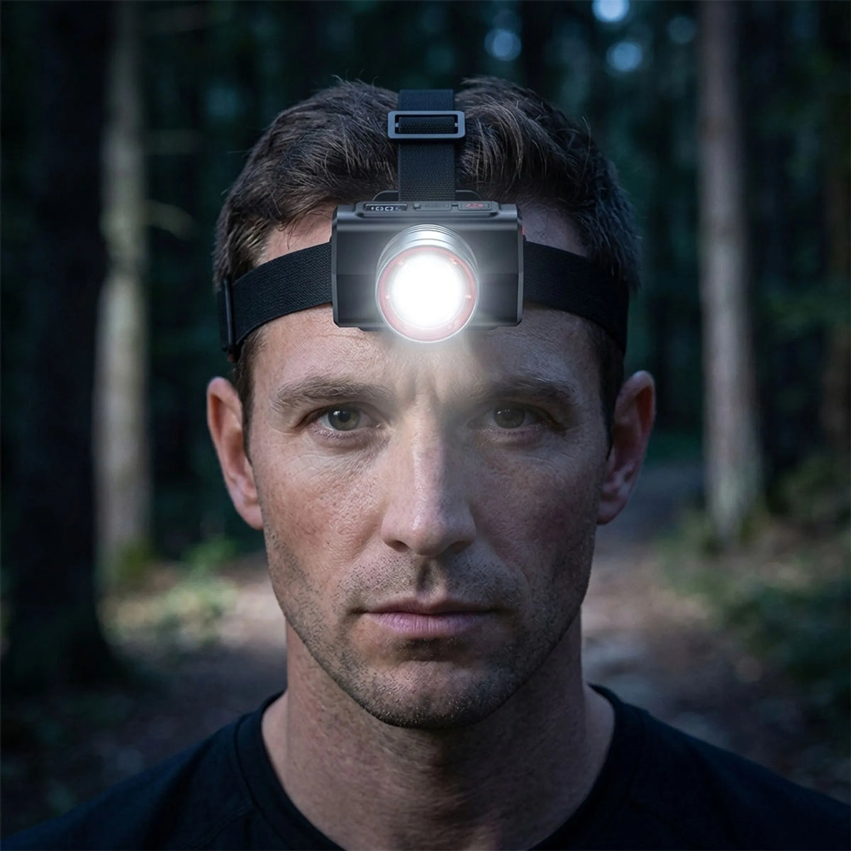 Rechargeable LED Headlamp for Outdoor Activities - Unisex Design