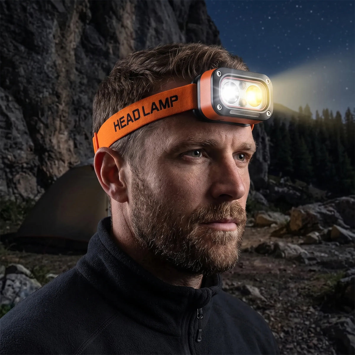 Rechargeable Headlamp with Motion Sensor for All Genders