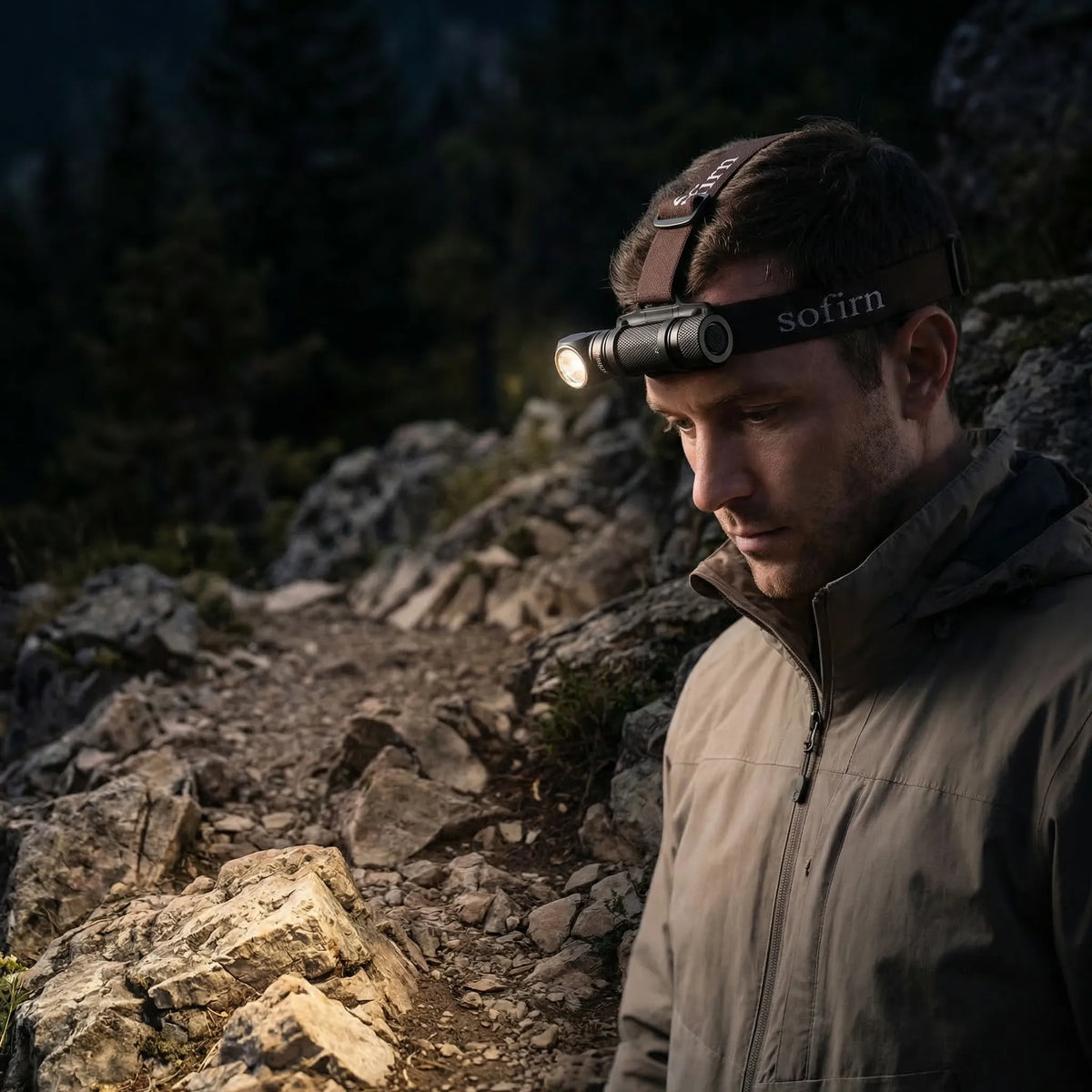 Rechargeable LED Headlamp for Unisex Use with Magnetic Base for Hands-Free Lighting