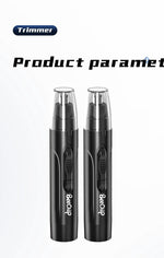 Rechargeable Painless Trimmer for Nose and Ear Hair – Unisex