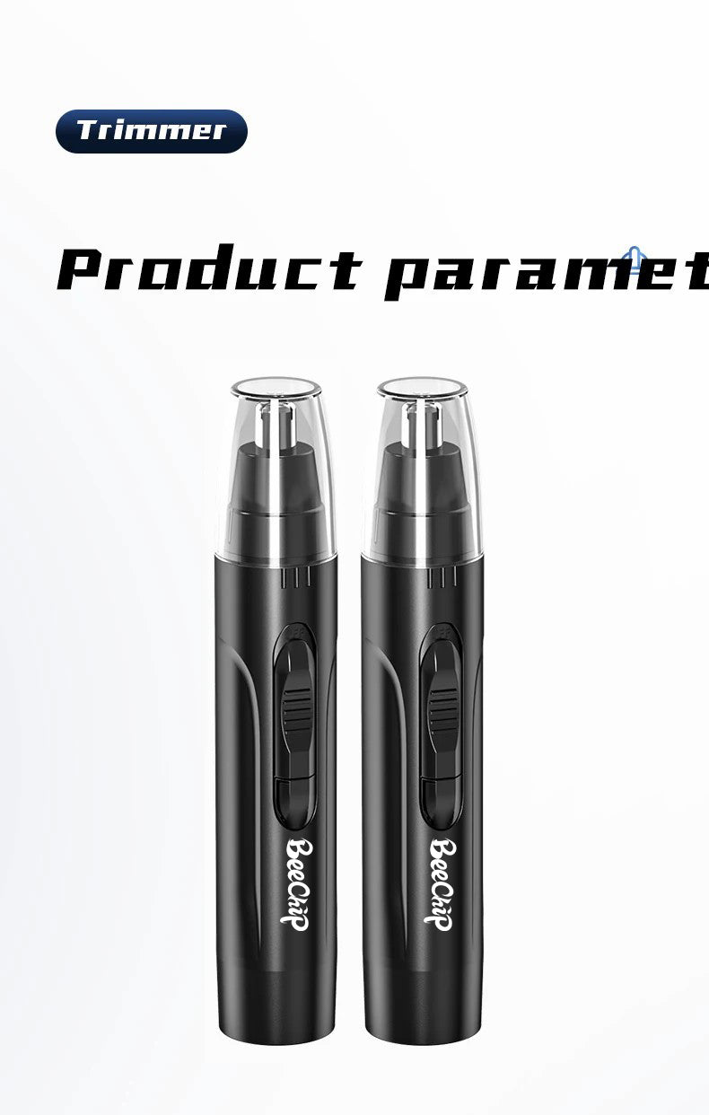 Rechargeable Painless Trimmer for Nose and Ear Hair – Unisex