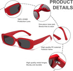 Y2K Style Rectangular Sunglasses for All Genders - UV400 Protection