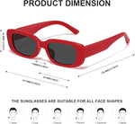 Y2K Style Rectangular Sunglasses for All Genders - UV400 Protection