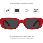 Y2K Style Rectangular Sunglasses for All Genders - UV400 Protection