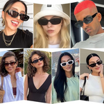 Y2K Style Rectangular Sunglasses for All Genders - UV400 Protection