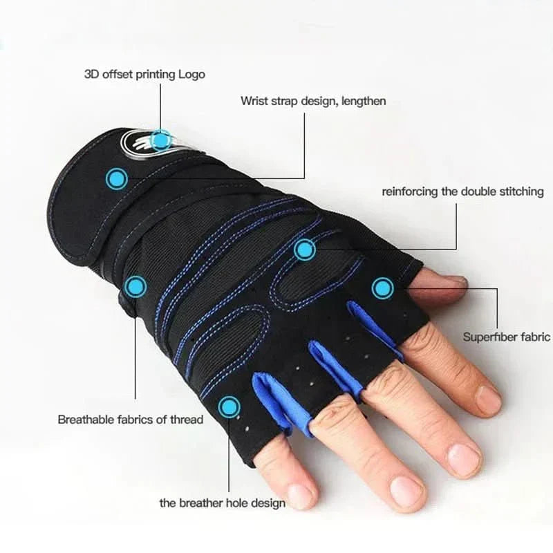 Training Gloves with Wrist Support - Shock-Resistant for All Users