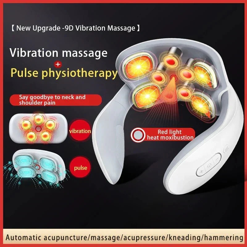 Neck Massager with Heat and Vibration for Relaxation - Unisex