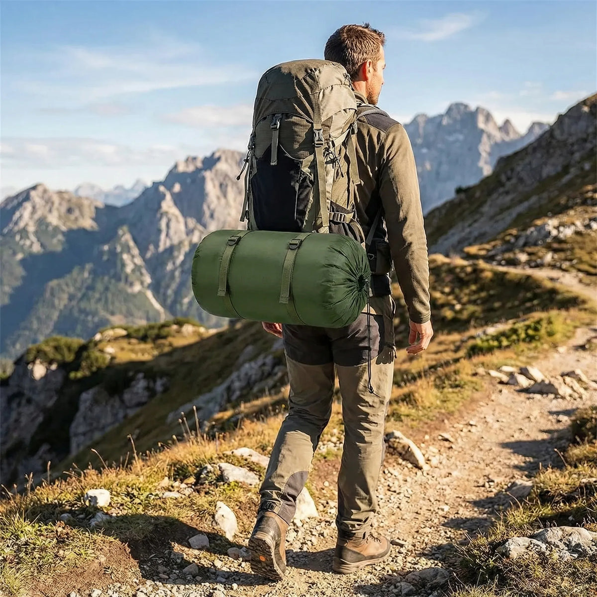 Lightweight 4-Season Sleeping Bag for All Genders