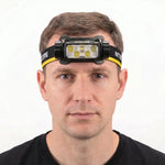 Rechargeable LED Headlamp with USB-C - Unisex Design for Outdoor Use