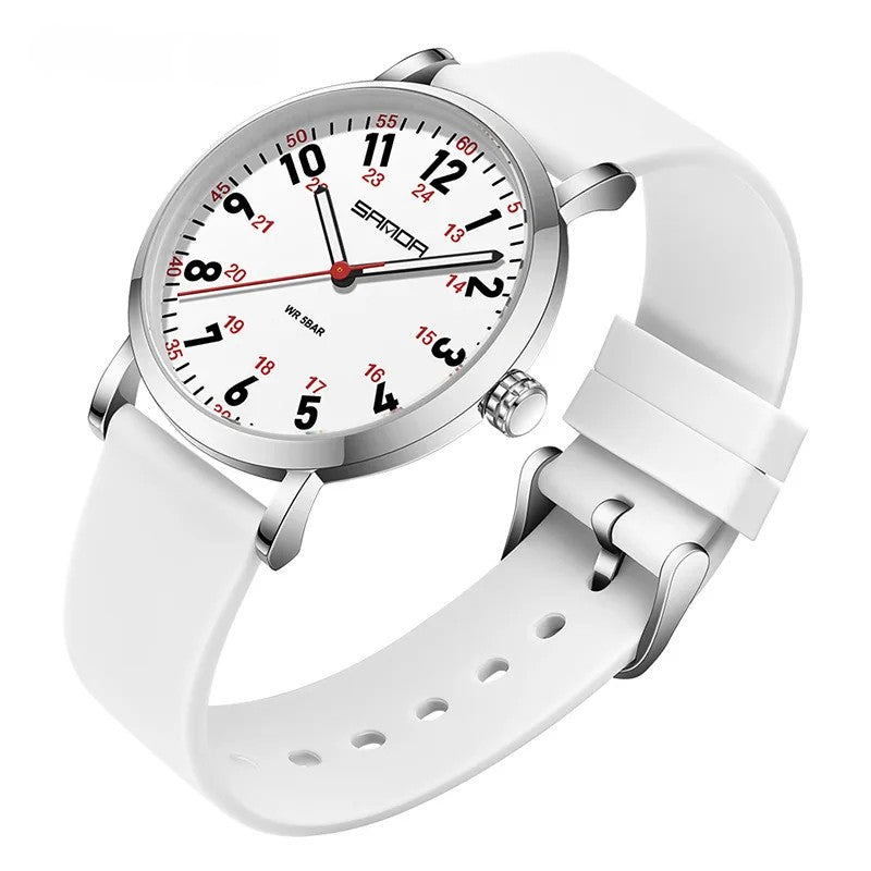 Healthcare Professional's Easy-to-Read Waterproof Watch for Unisex Use