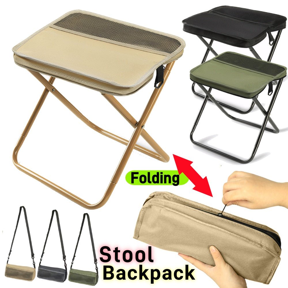 Folding Backpack Chair for Waterproof Outdoor Activities - Unisex