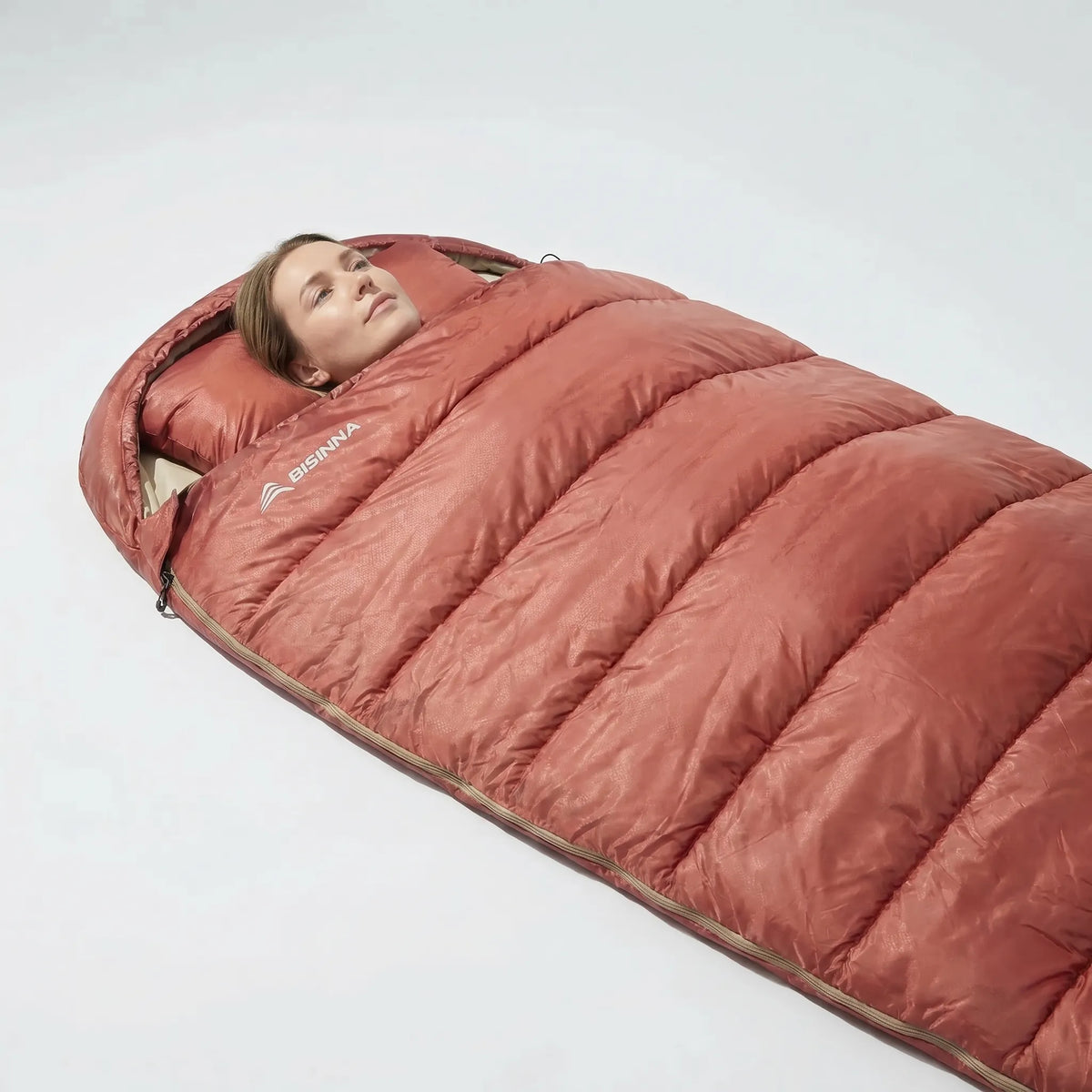 Adults' 3-Season Sleeping Bag - Unisex Wide Design for Camping
