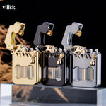 Visible Gear Mechanism Windproof Lighter for All Genders