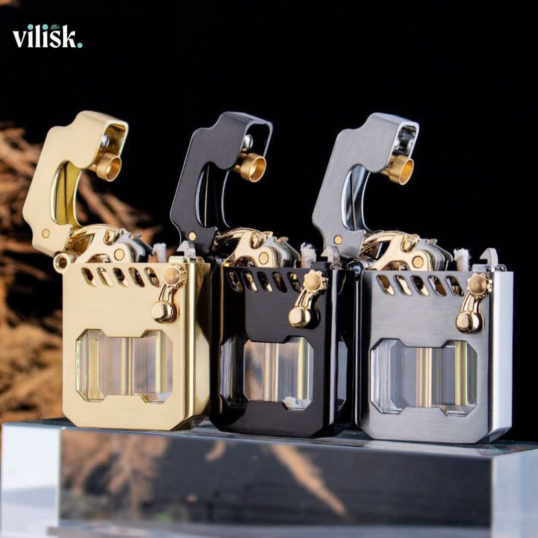 Visible Gear Mechanism Windproof Lighter for All Genders