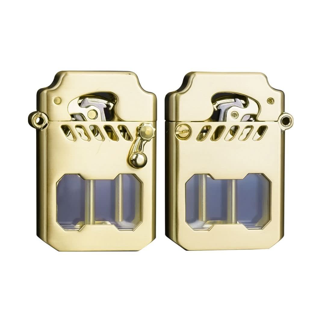 Visible Gear Mechanism Windproof Lighter for All Genders
