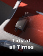 Fast 69W Power Car Charger with Universal Retractable USB-C