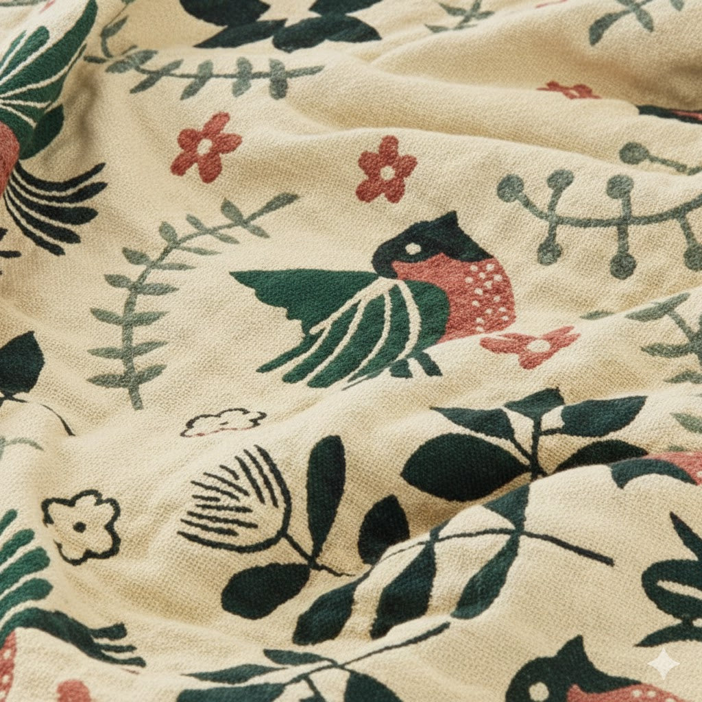 Scandinavian Reversible Blanket for Stylish Coziness