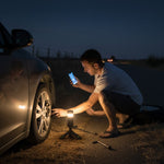 Wiederaufladbare Campinglampe mit 10.000mAh Akku – Teleskopisch, Dimmbar und SOS-Funktion