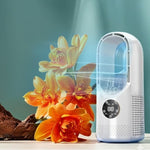 USB Bladeless Air Cooler with 6 Speed Settings and Timer