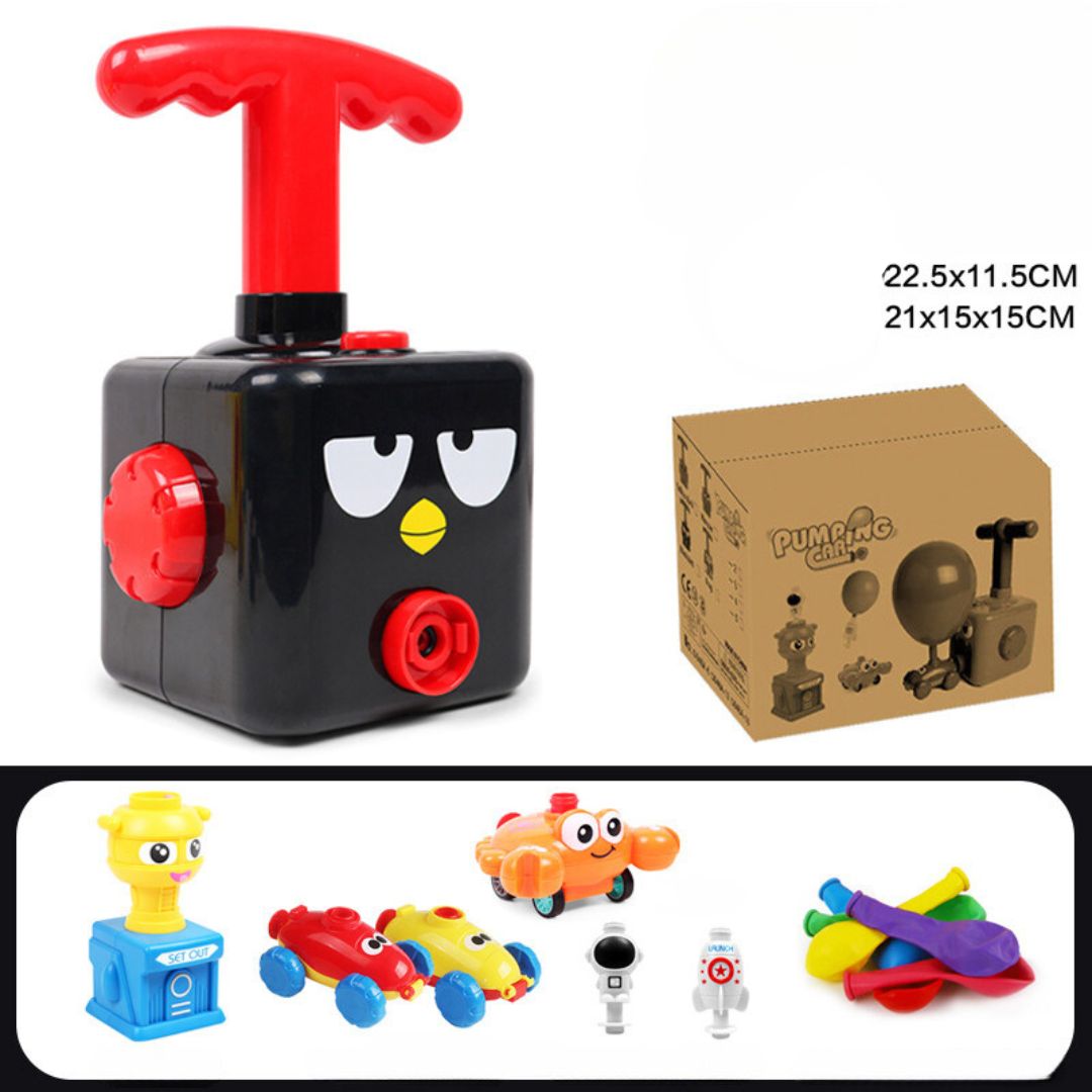 Spielzeugbox mit Luftballons