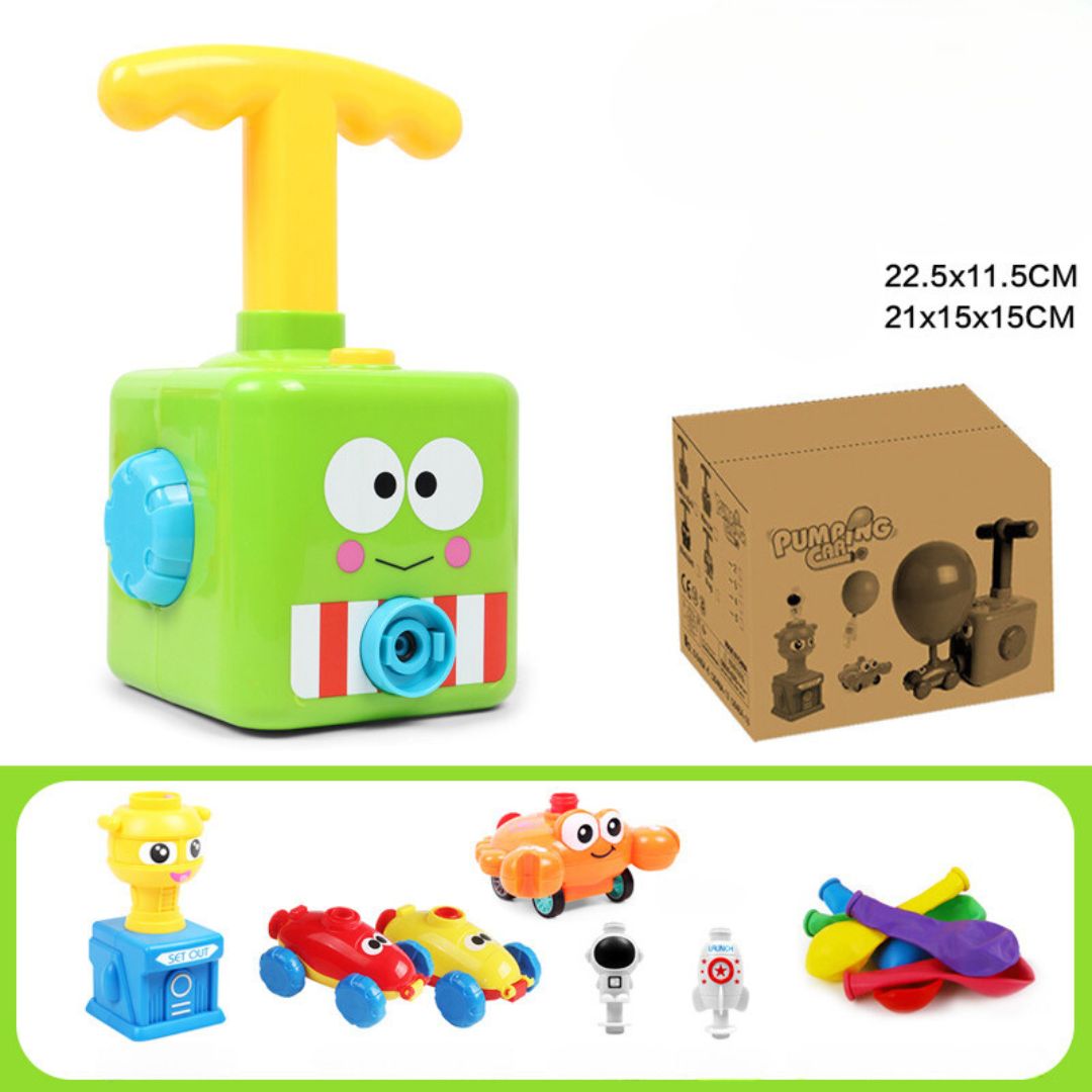 Spielzeugbox mit Luftballons