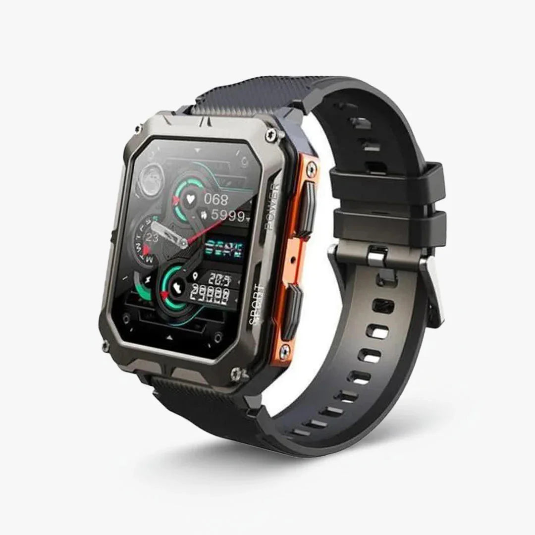 Robuste Smartwatch mit Gesundheitsüberwachung und Konnektivität