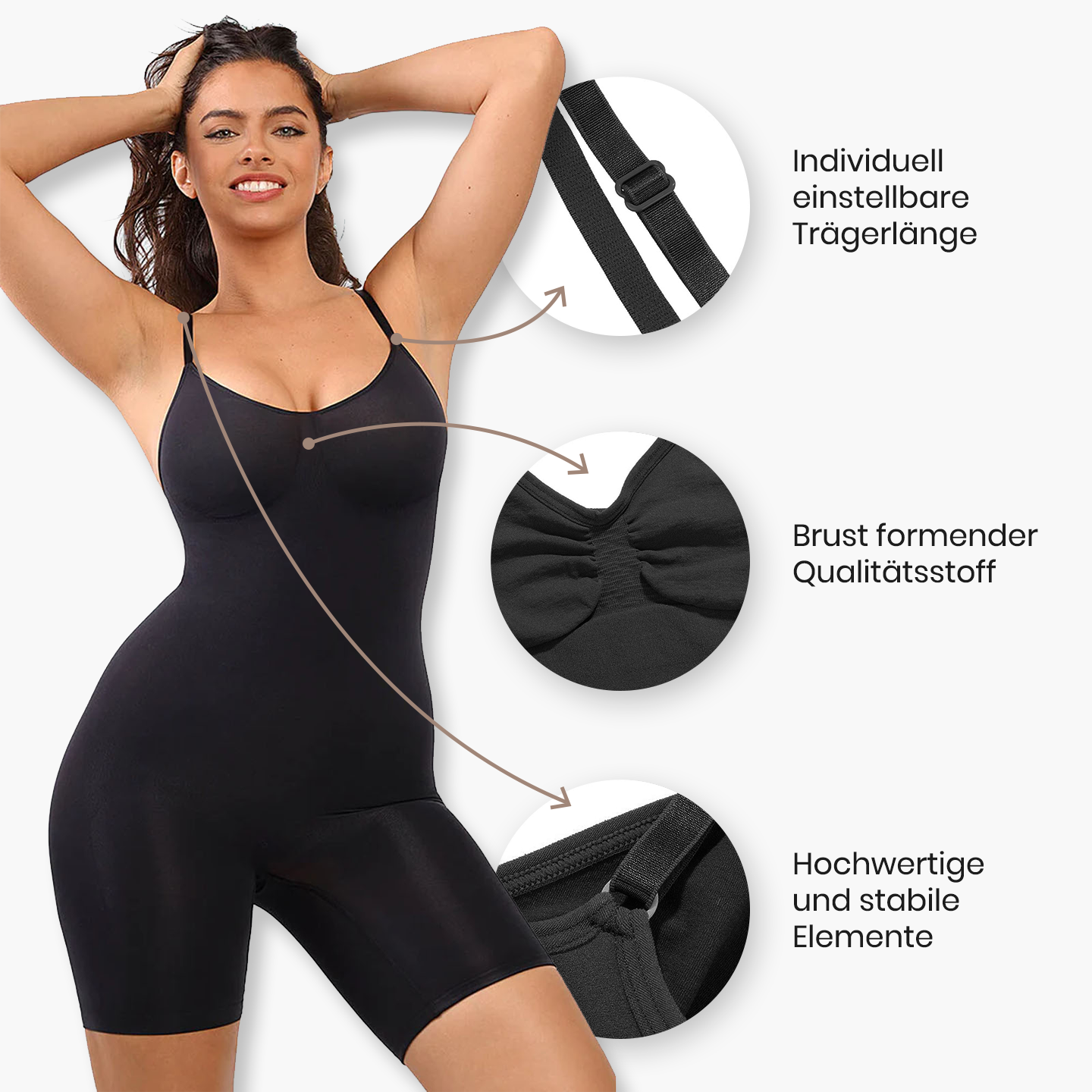 Formender Bodysuit mit Shorts – Stil und Komfort vereint