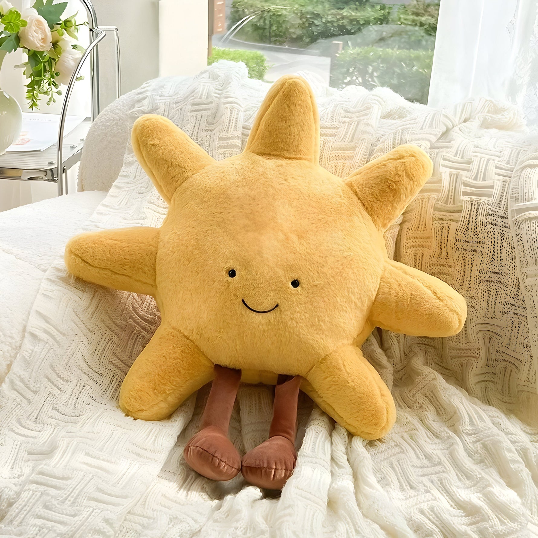 Tatami-Kissen mit Sonnen- und Monddesign – Weiches CloudMoon Kissen