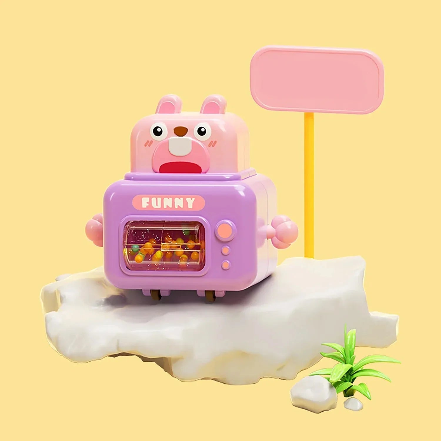 Buntes Spielzeugauto mit Tierdesign – Fahrspaß für Kinder