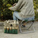 Gardener - Foldable, Portable, and Comfortable Chair with Tool Bag