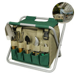 Gardener - Foldable, Portable, and Comfortable Chair with Tool Bag