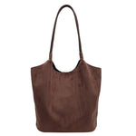 Luxurious suede bag with plenty of storage for any occasion