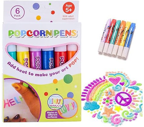 3D Puffy Art Pens for Kids and Adults - Bright Color Set