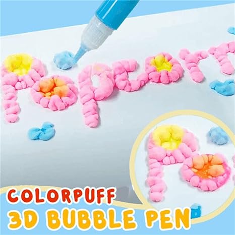3D Puffy Art Pens for Kids and Adults - Bright Color Set