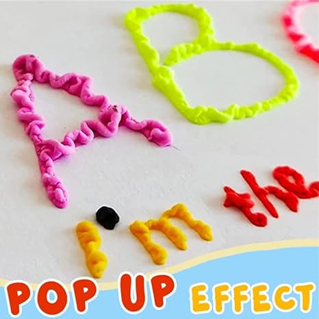3D Puffy Art Pens for Kids and Adults - Bright Color Set