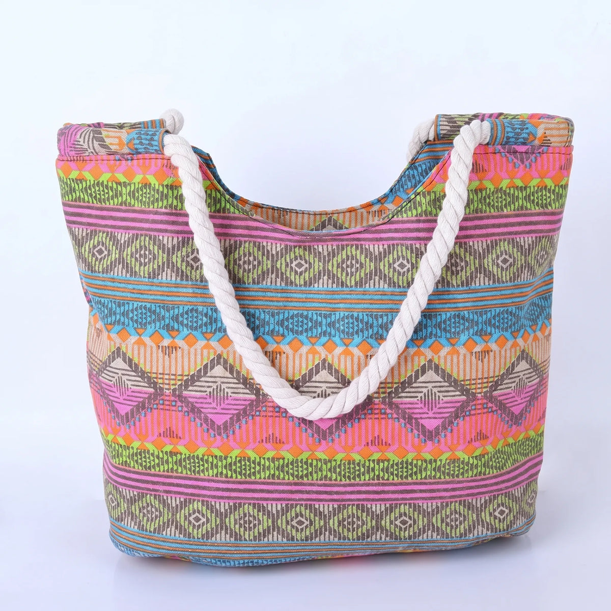 Geometric Tote Bag for Women with Vibrant Design