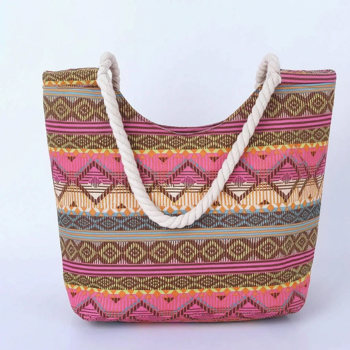 Geometric Tote Bag for Women with Vibrant Design