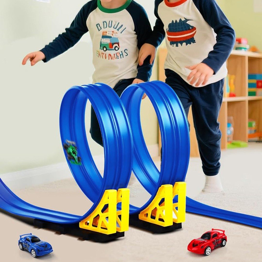 Abenteuerliches Rennbahn Set für kreative Kinder