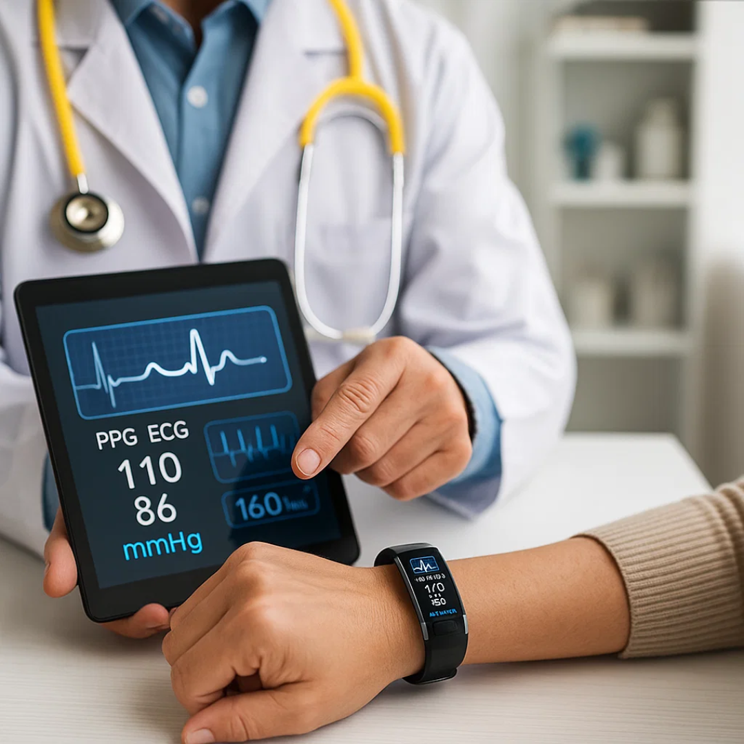 Smartes Gesundheitsarmband mit EKG-Überwachung und Schlafanalyse