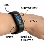 Smartes Gesundheitsarmband mit EKG-Überwachung und Schlafanalyse