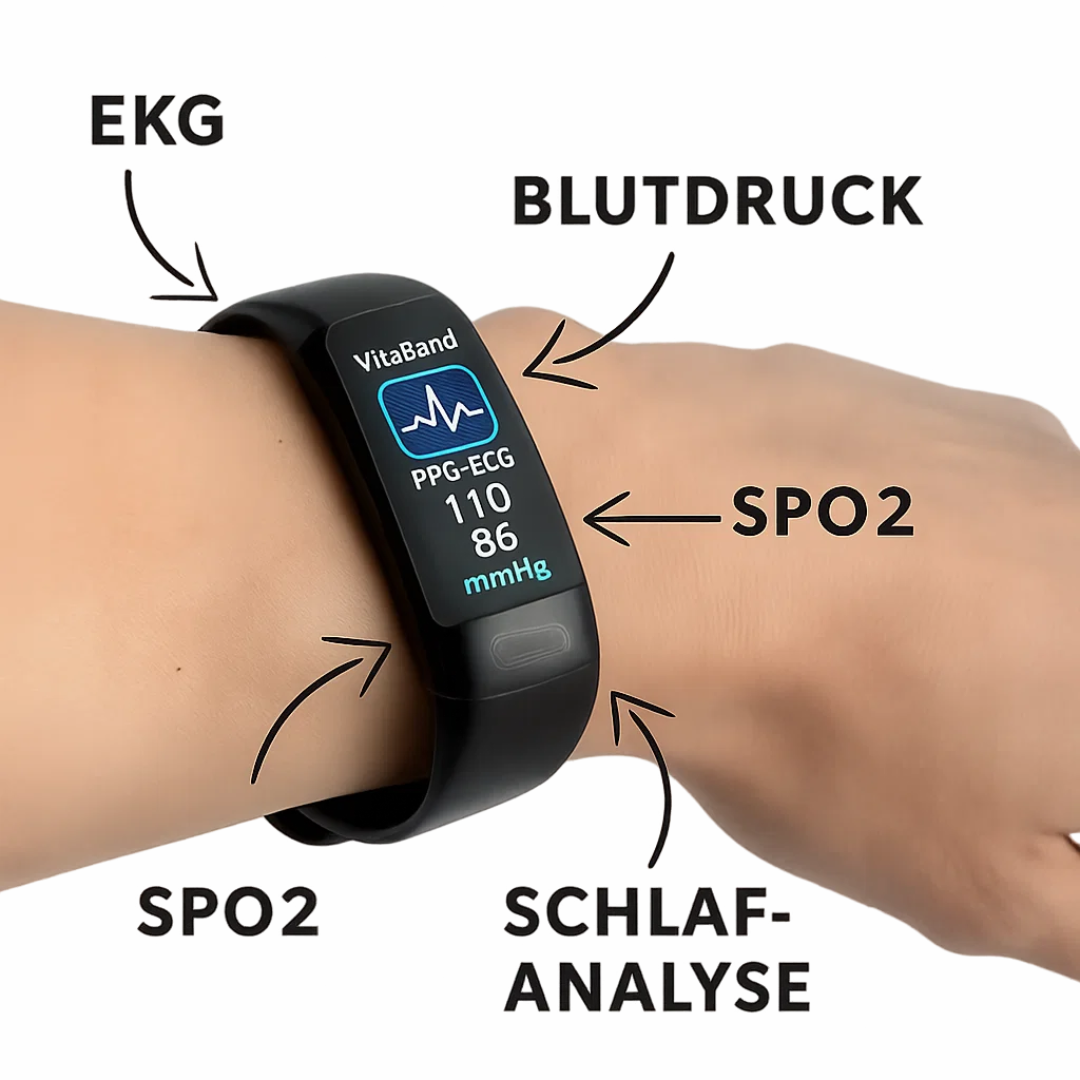 Smartes Gesundheitsarmband mit EKG-Überwachung und Schlafanalyse