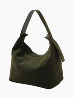 Elegant shoulder bag made from high-quality suede