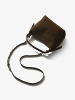Elegant shoulder bag made from high-quality suede